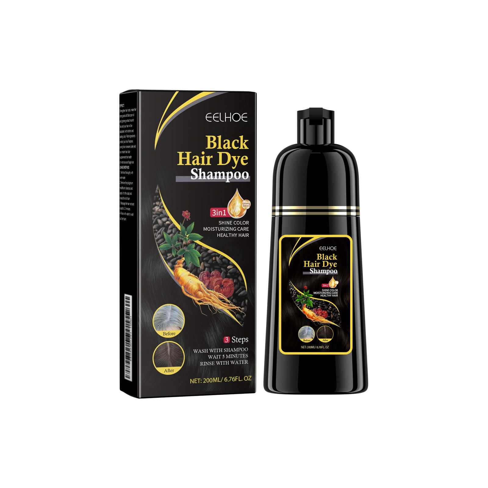 EELHOE Black Hair Care Shampoo Plant Extract Curing DIY Hair Cleansing Herbal Essence Hair Polish Shampoo EELHOE Black Hair Care Shampoo Plant Extract Curing DIY Hair Cleansing Herbal Essence Hair Polish Shampoo